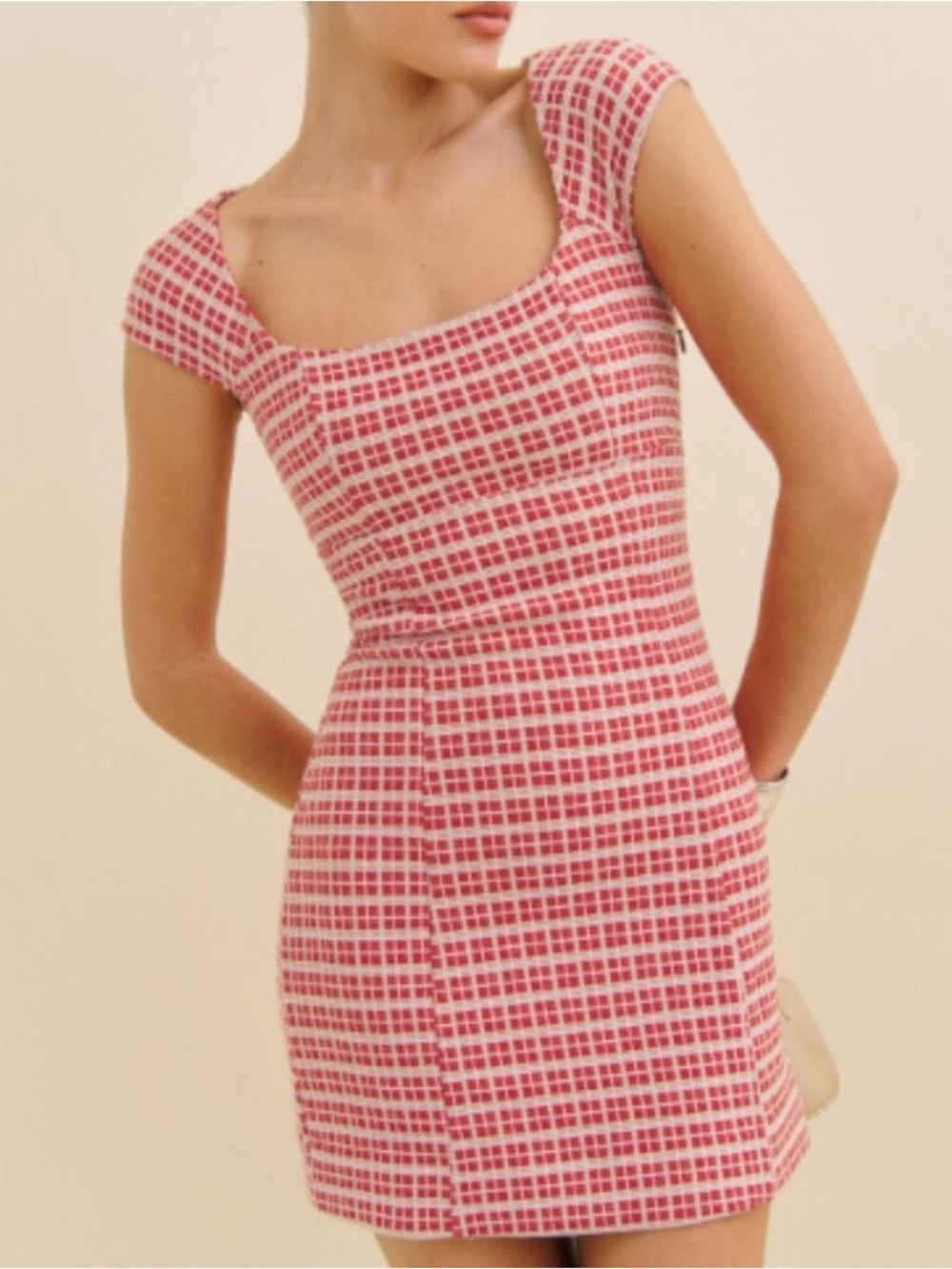 Reformation Xenia Knit Dress Red - Size S